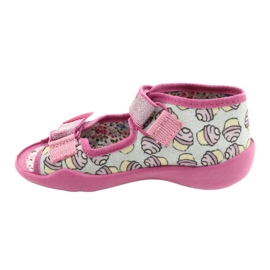 Scarpe per bambini Befado 242P099 rosa d'argento grigio 2