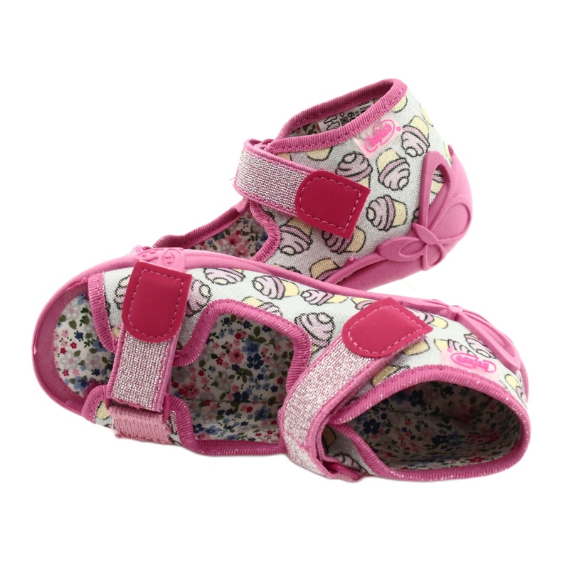 Scarpe per bambini Befado 242P099 rosa d'argento grigio 5