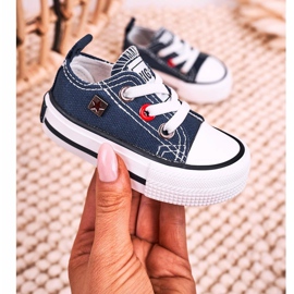 Sneakers basse classiche per bambini Big Star HH374091 Navy Blue ['marina'] 1