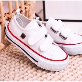 Sneakers Basse Bambini Con Velcro Big Star HH374095 Bianco bianca 1