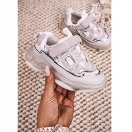 Apawwa Scarpe Sportive Bambini Sneakers Con Suola Trasparente Bianco Bailey bianca 2