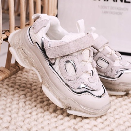 Apawwa Scarpe Sportive Bambini Sneakers Con Suola Trasparente Bianco Bailey 1