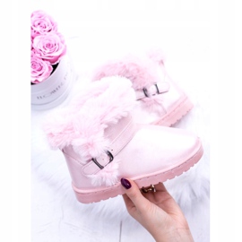 BUGO Caldi stivali da neve per bambini con pelliccia Pink JellyBeans rosa 2