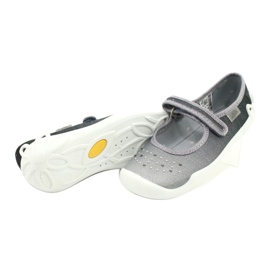 Scarpe per bambini Befado 114Y315 argento grigio 4