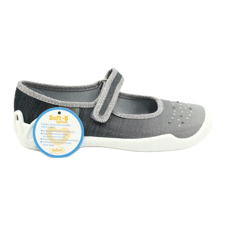 Scarpe per bambini Befado 114Y315 argento grigio 6