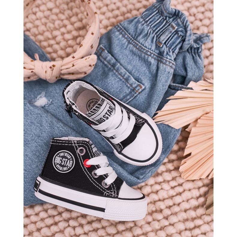 Sneakers Alte Per Bambini Con Cerniera Big Star HH374188 Nere nero 2
