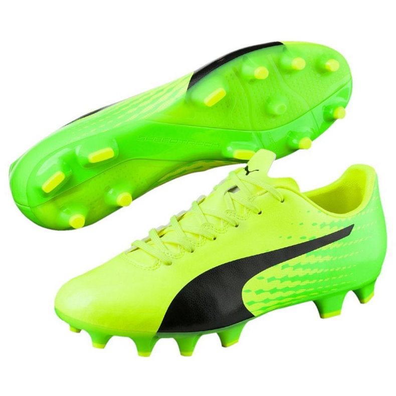 Scarpe da calcio Puma Evo Speed ​​17.4 Fg M 104017 01 verde 3