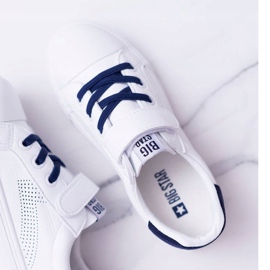 Sneakers Bambini Con Velcro Big Star DD374107 Bianco-Blu Navy bianca 2