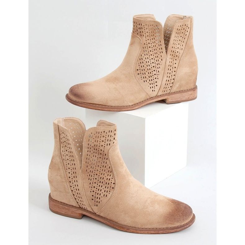 Stivali traforati beige NC1123 Beige 1