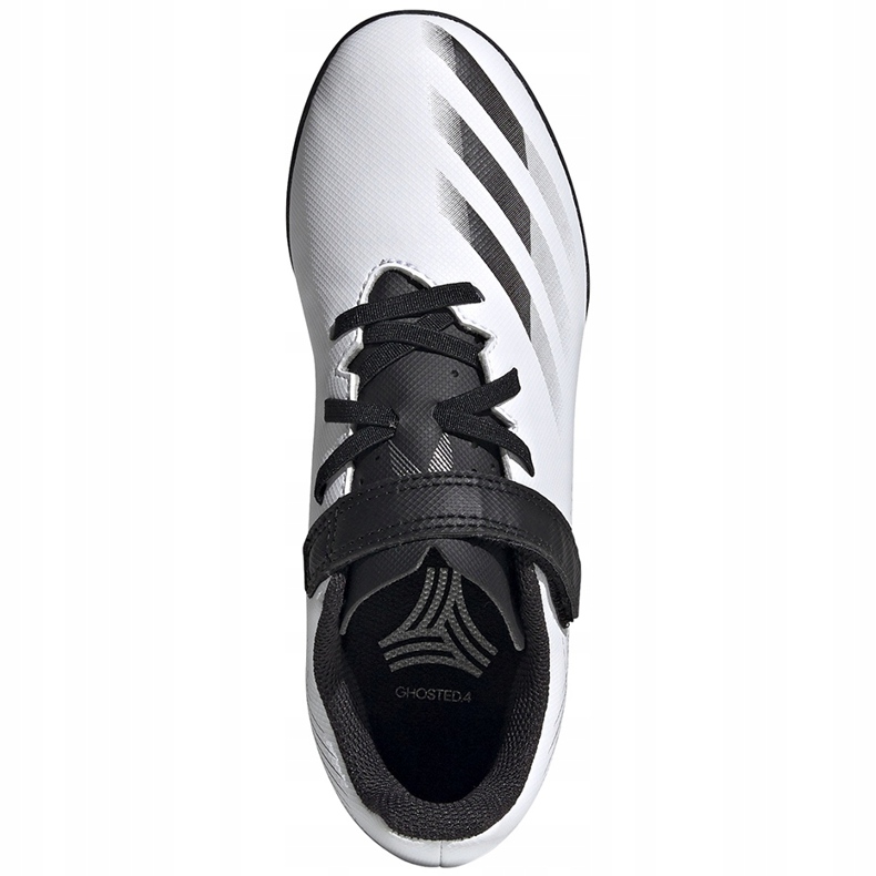 Scarpe da calcio Adidas X GHOSTED.4 H&amp;L Tf Junior FW9573 bianca 1