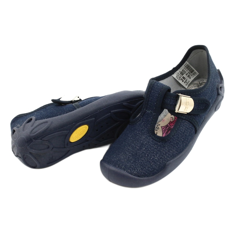 Scarpe per bambini Befado blanka blu navy 115X005 d'argento 5