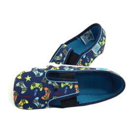 Scarpe per bambini Befado 290X215 blu navy blu grigio giallo 4
