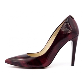 Tacchi alti bordeaux Neścior 006-C rosso 1