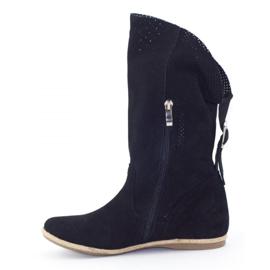 Olivier Elena Stivali traforati neri nero 2