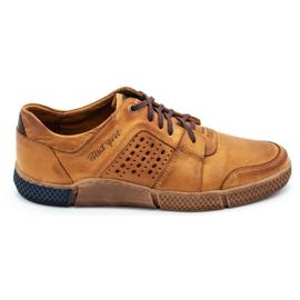 Polbut Scarpe da uomo traforate J70 rosse arancia 1