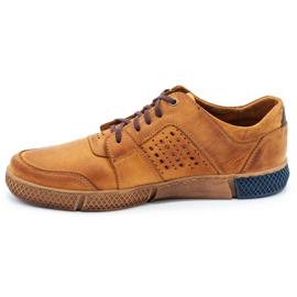 Polbut Scarpe da uomo traforate J70 rosse arancia 2