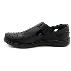 Polbut Scarpe da uomo estive traforate J73L nere nero 2