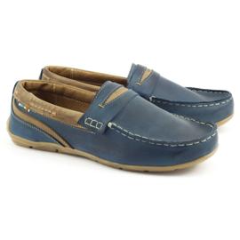 Scarpe da uomo mocassini 295 blu navy 1