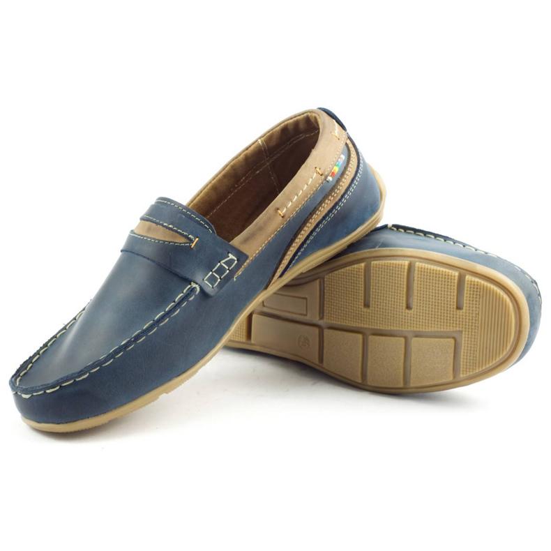 Scarpe da uomo mocassini 295 blu navy 2
