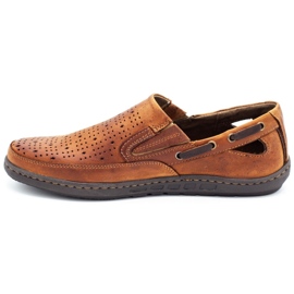 Polbut Scarpe uomo mocassini traforati J68/2L ginger multicolore 1
