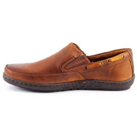 Polbut Scarpe mocassino da uomo J68 / 2 cammello arancia 2
