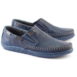 Polbut Scarpe da uomo mocassini J68 / 4 blu navy 1