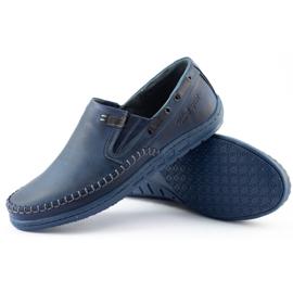 Polbut Scarpe da uomo mocassini J68 / 4 blu navy 2