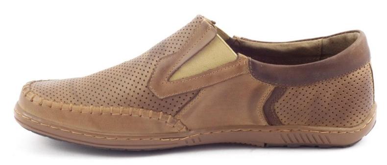 Scarpe da uomo traforate JO29P marrone 2