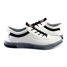 Polbut Scarpe casual da uomo in pelle K23P bianche bianco 2