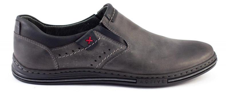 Polbut Scarpe slip-on 401 da uomo grigie grigio 1