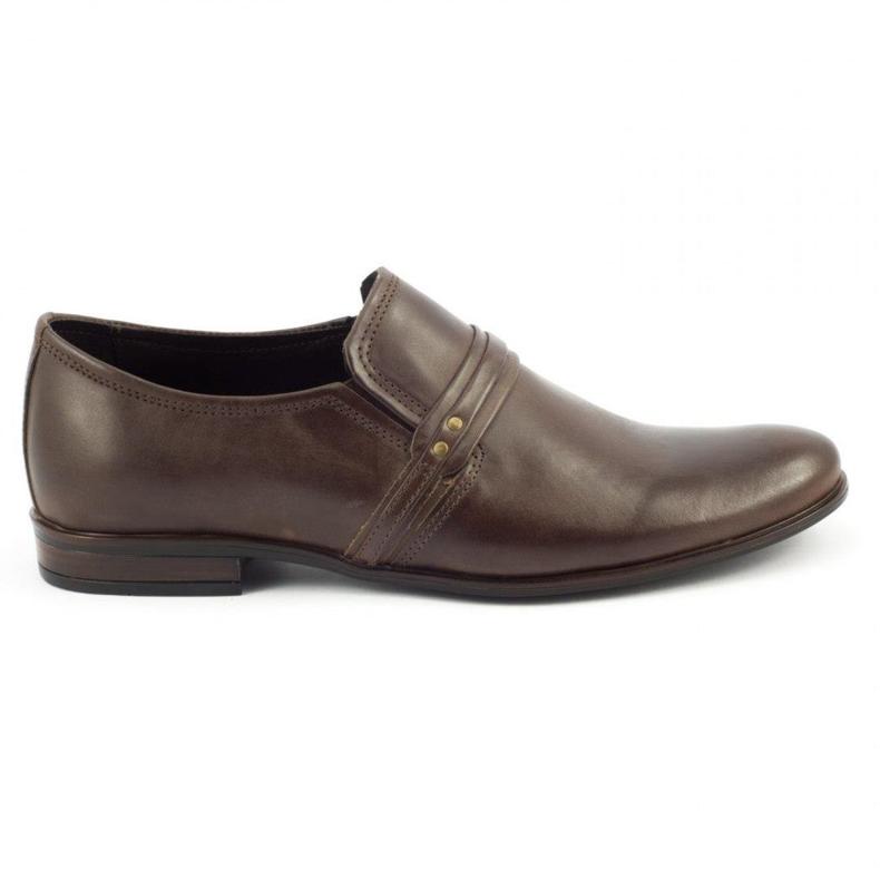 Polbut Scarpa formale da uomo slip-on C35 marrone 1
