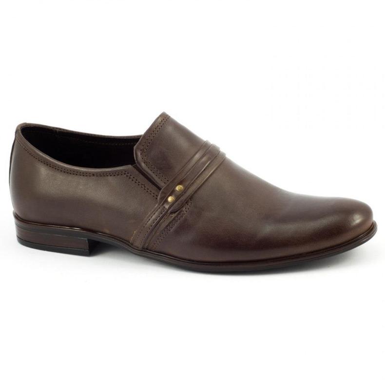 Polbut Scarpa formale da uomo slip-on C35 marrone 2