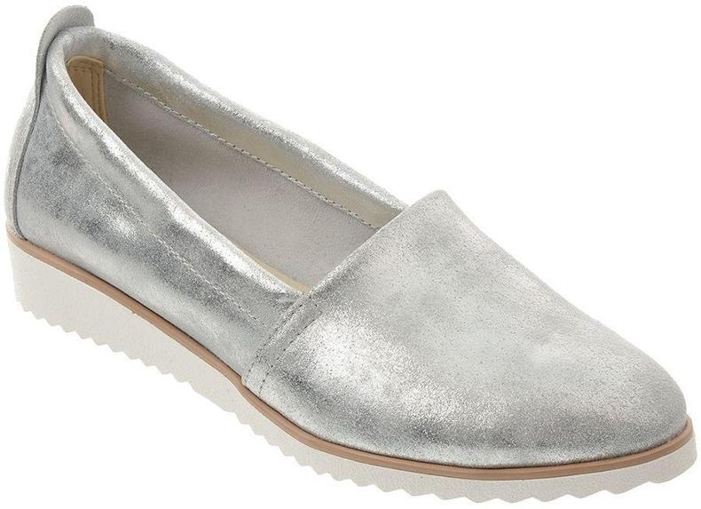 Olivier Ballerine lords argento da donna 1