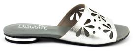 Exousite Pantofole da donna traforate 1072 argento 1