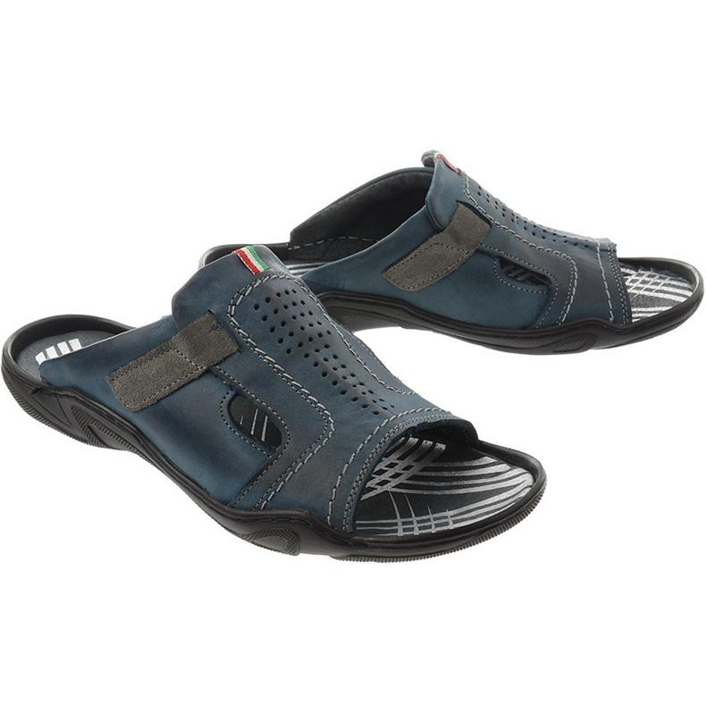 Pantofole da uomo 307 blu navy 1