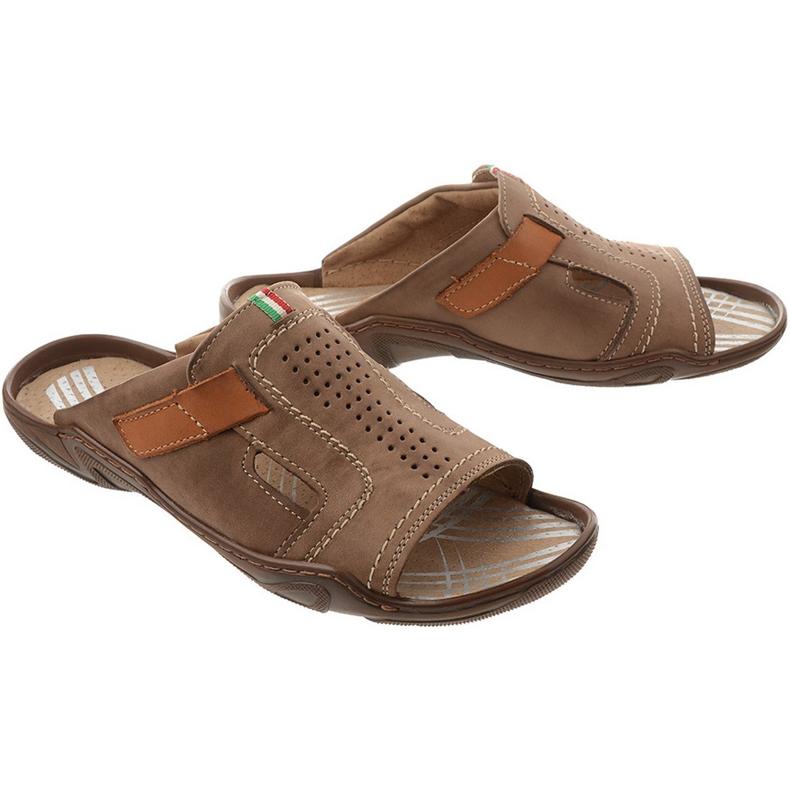 Pantofole da uomo 307 marroni marrone 2