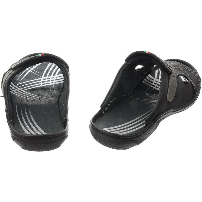 Pantofole da uomo nere 307 nero 1