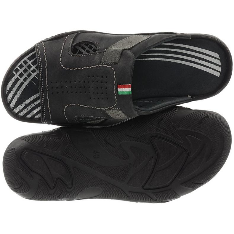 Pantofole da uomo nere 307 nero 2