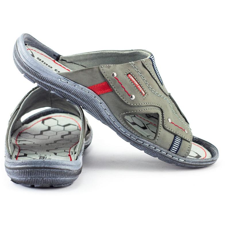 Pantofole da uomo 334GT grigie grigio 2