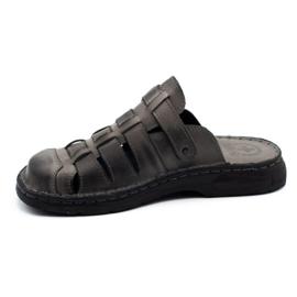 ŁUKPOL Pantofole da uomo 860 grigie grigio 2