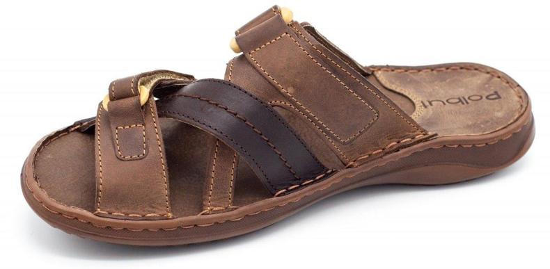Polbut Pantofole da uomo marroni SA06 marrone 2