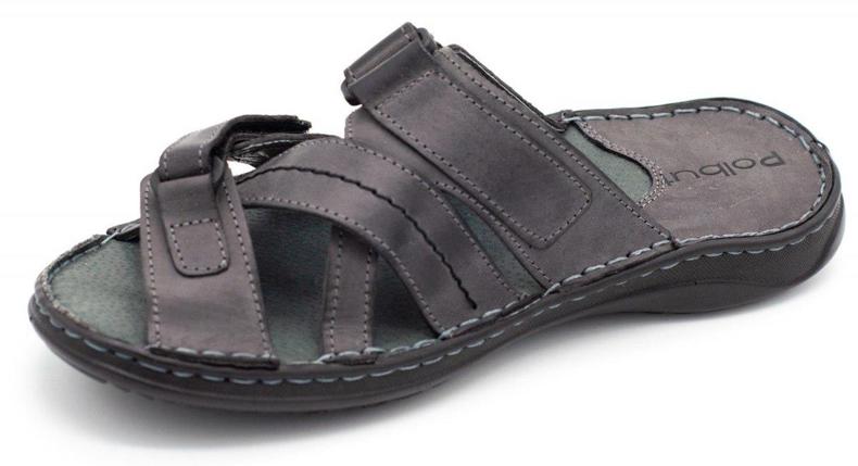 Polbut Pantofole da uomo SA06 grigie grigio 2