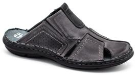 Polbut Pantofole da uomo in pelle 312 grigie grigio 2