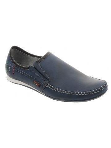 Lemar Mocassini da uomo blu navy 911 1