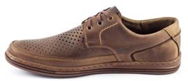 Polbut Scarpe da uomo traforate J44L marroni marrone 2