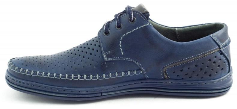 Polbut Scarpe traforate da uomo J44L Pł blu navy 2
