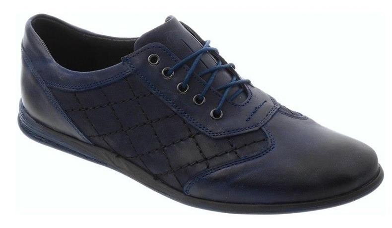 Polbut Scarpe casual da uomo in pelle C7 blu navy 1