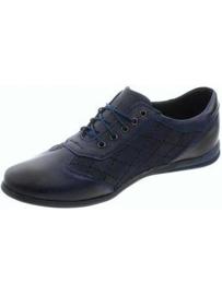 Polbut Scarpe casual da uomo in pelle C7 blu navy 2