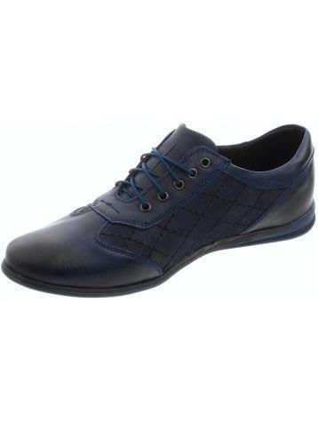 Polbut Scarpe casual da uomo in pelle C7 blu navy 2