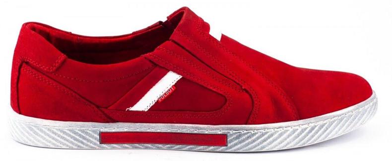 Polbut Scarpe slip-on da uomo JO21 rosse rosso 1
